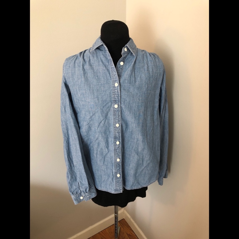 J Crew Denim Button Up
